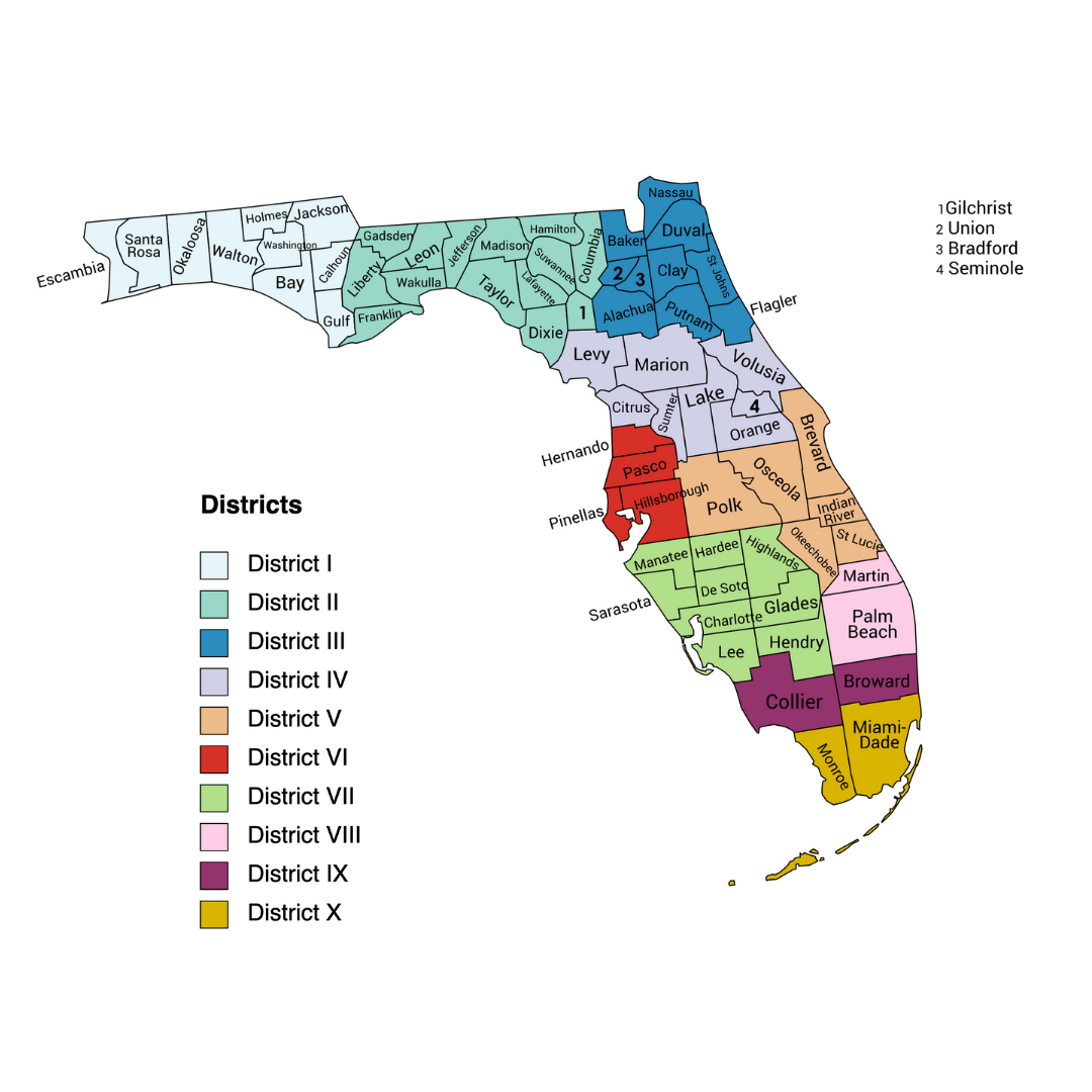 Regions and Districts – Florida FCCLA